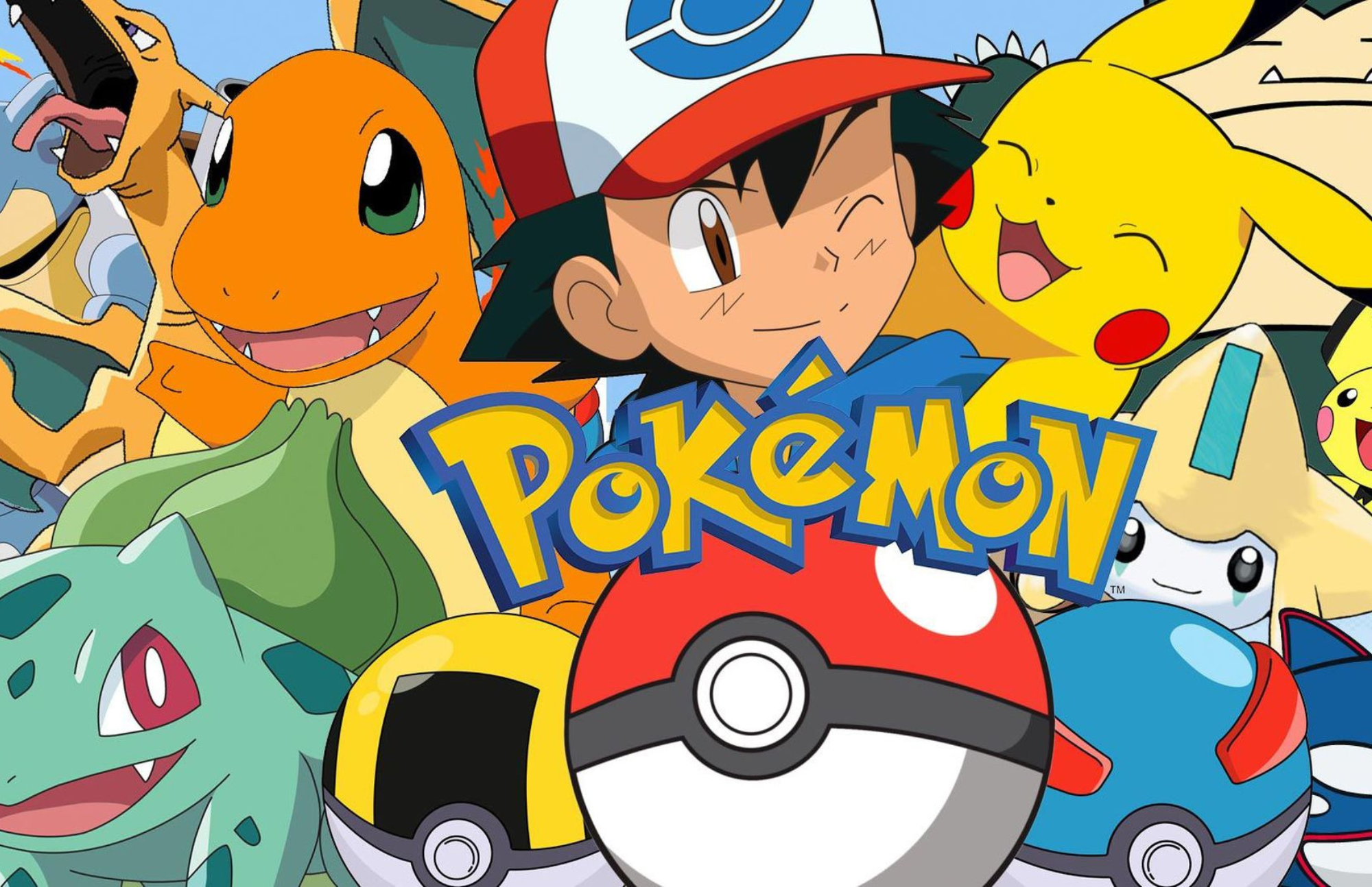 Pokémon logo and characters