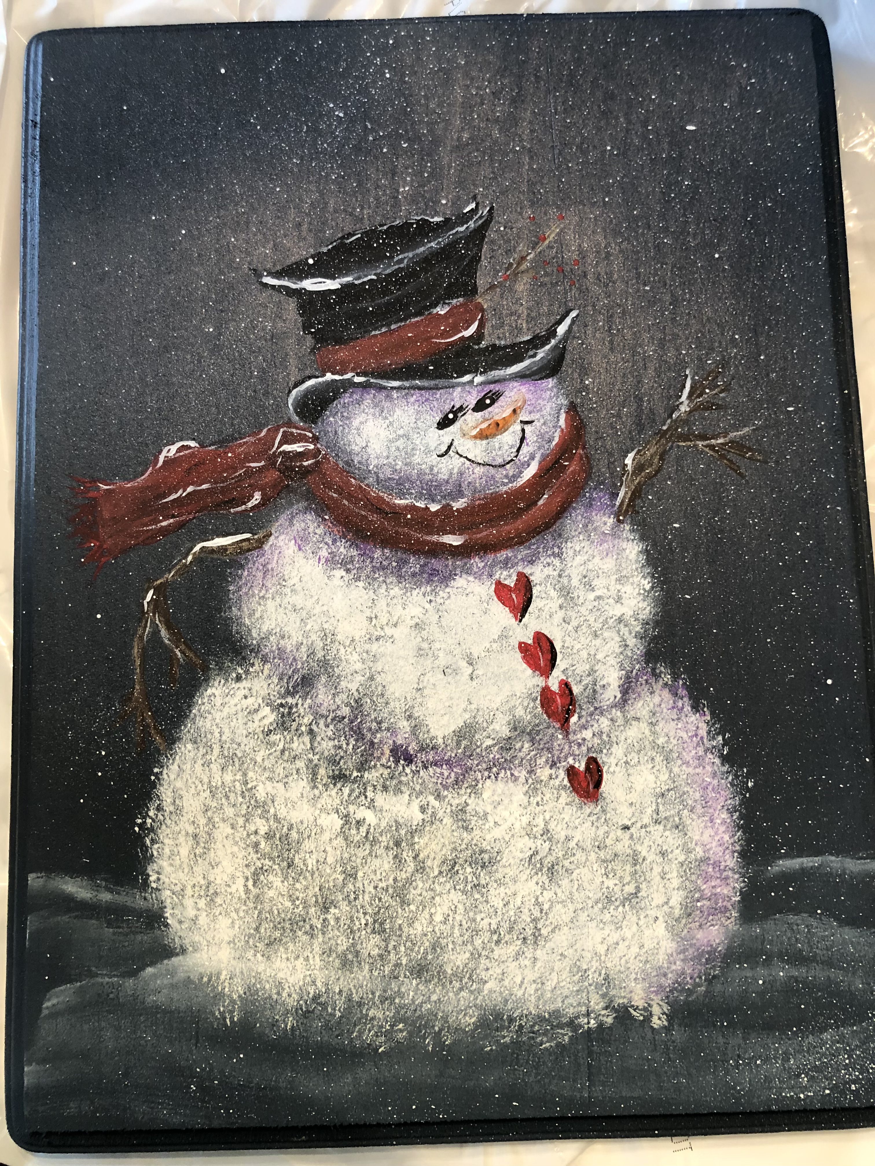 snowman plaque