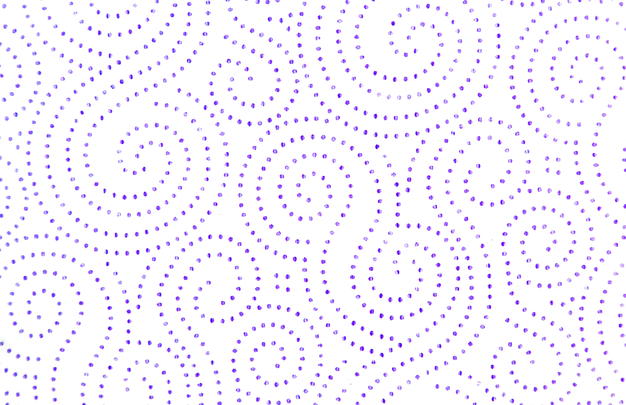 Swirly dot painting, purple color