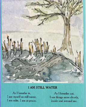 I Am Still Water meditation card