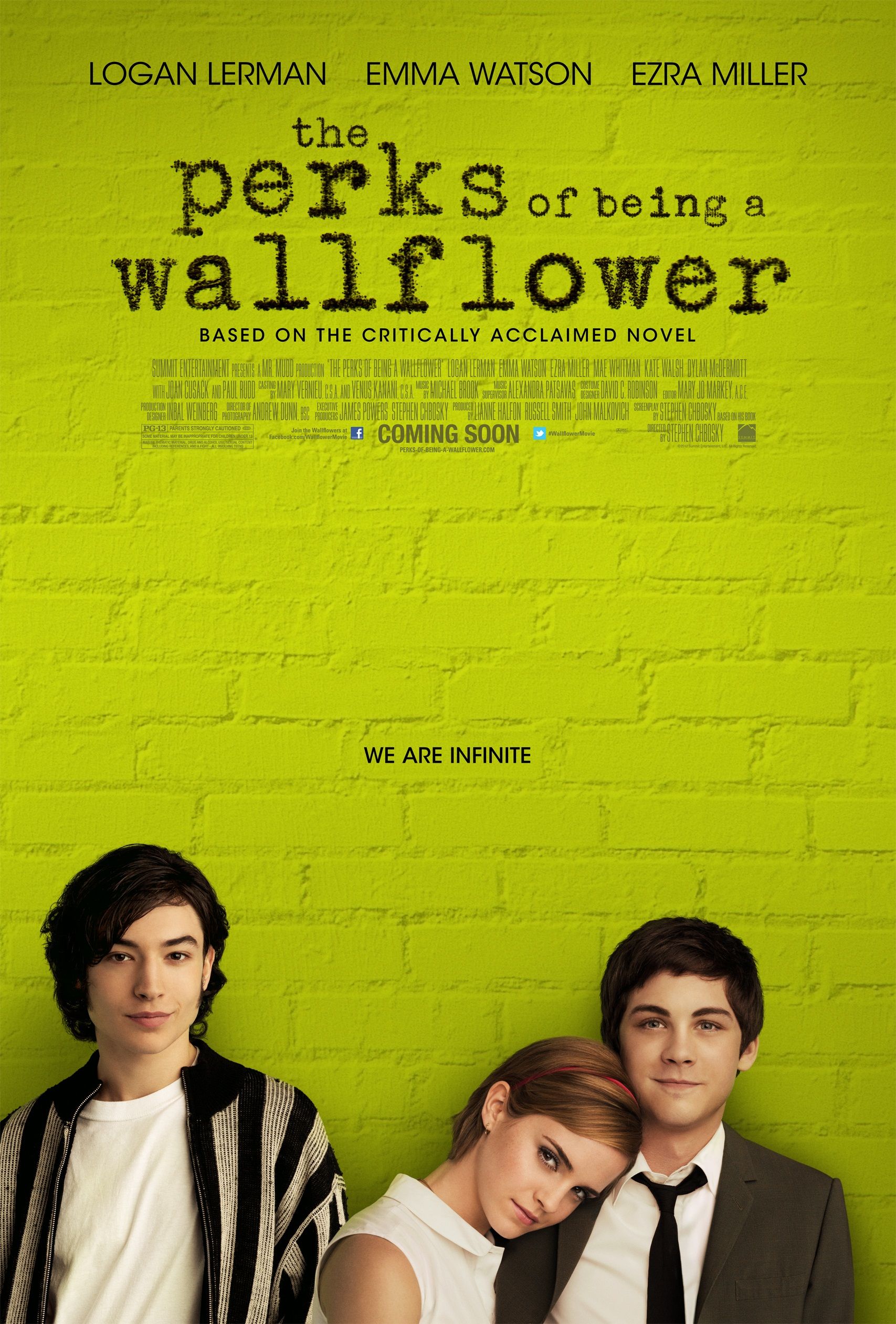 movie poster for perks of being a wallflower