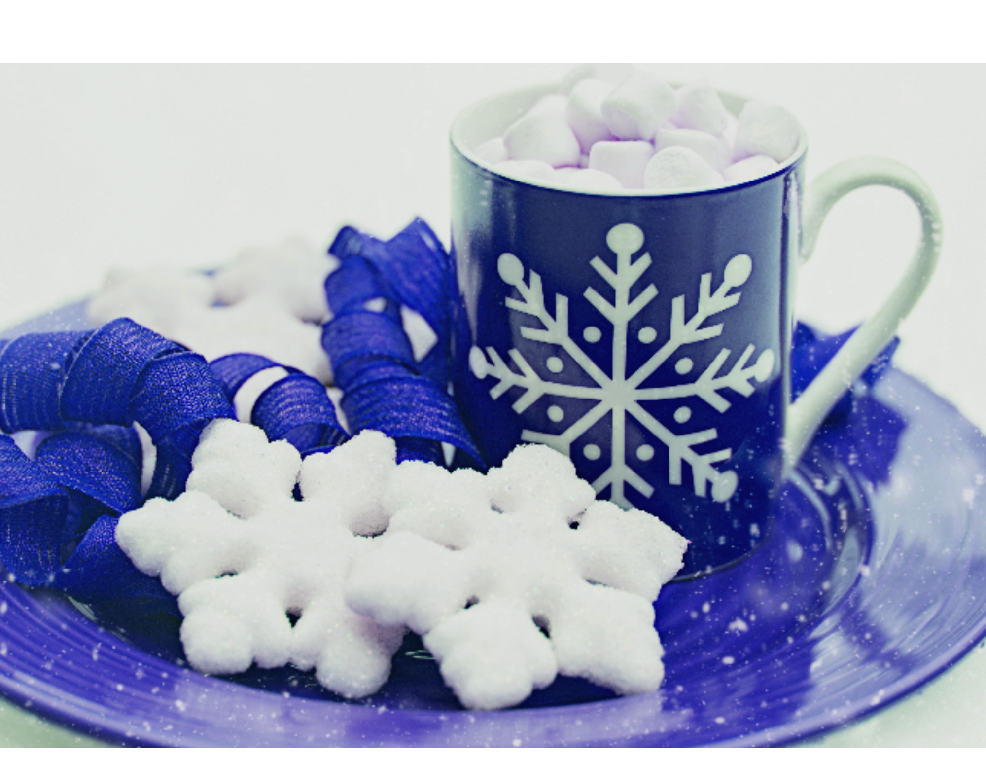mug with sublimation snowflake