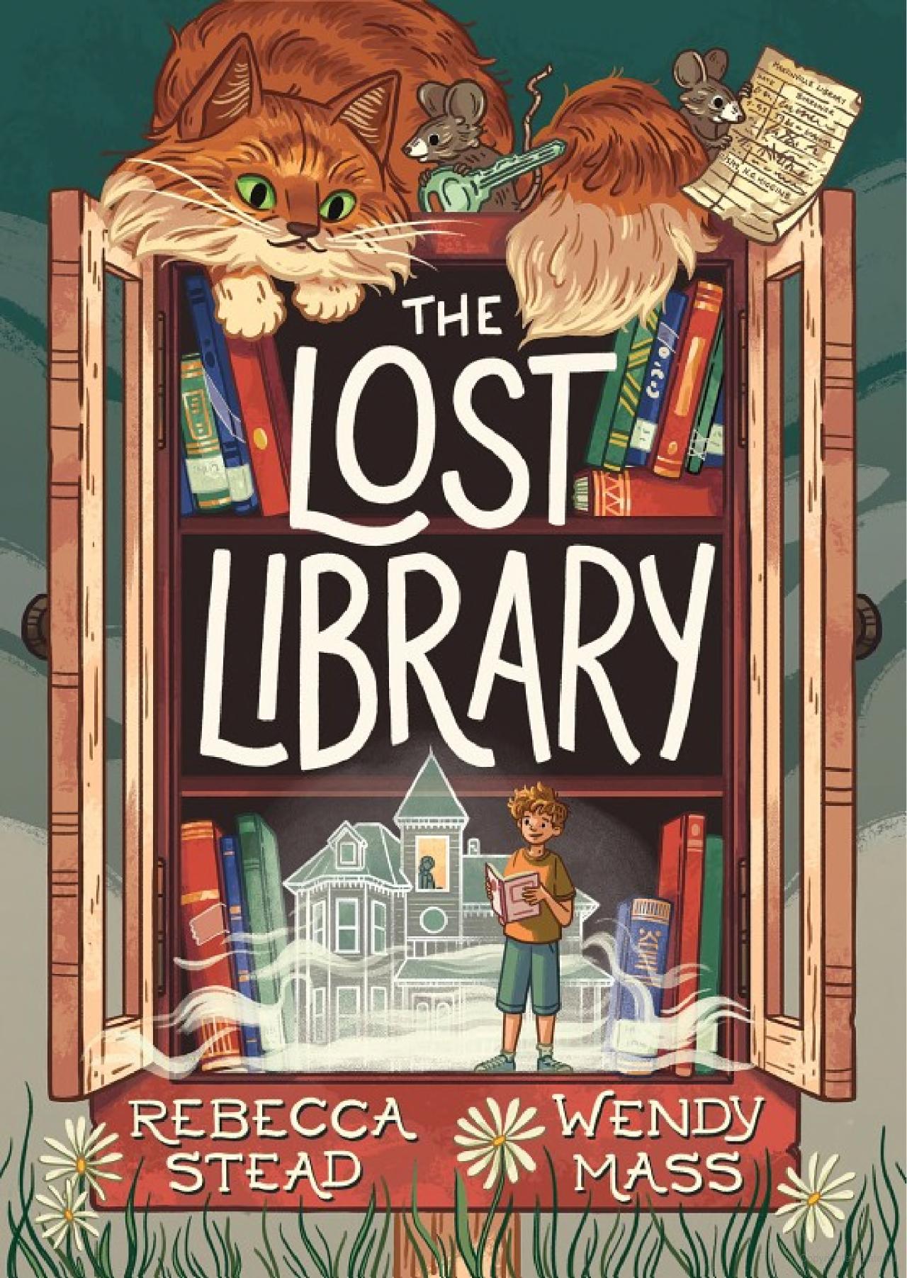 cover of the book, The Lost Library, by Rebecca Stead and Wendy Mass