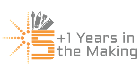 5+1 Years in the Making, the logo for the Collaboratory Anniversary Celebration