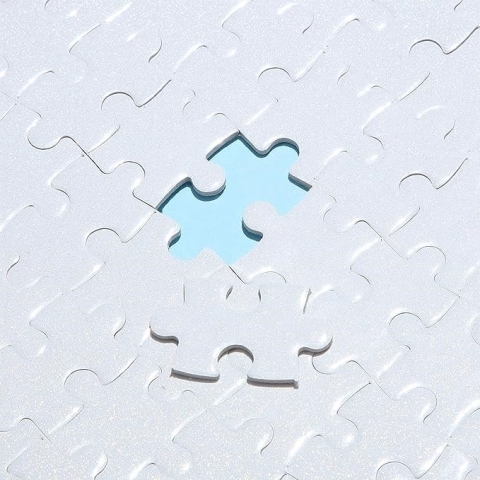 blank jigsaw puzzle