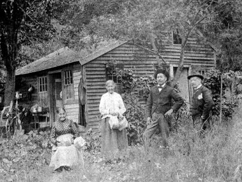 Old photograph of Schaghticoke tribal leaders