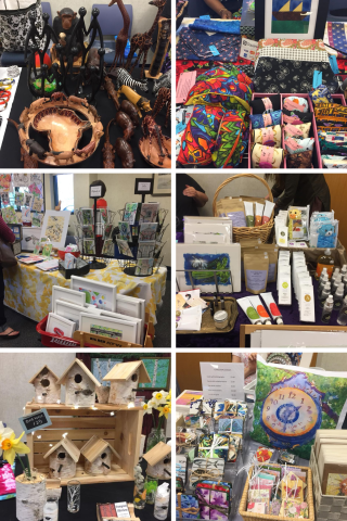 collage of Spring Market vendor products