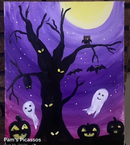 halloween painting