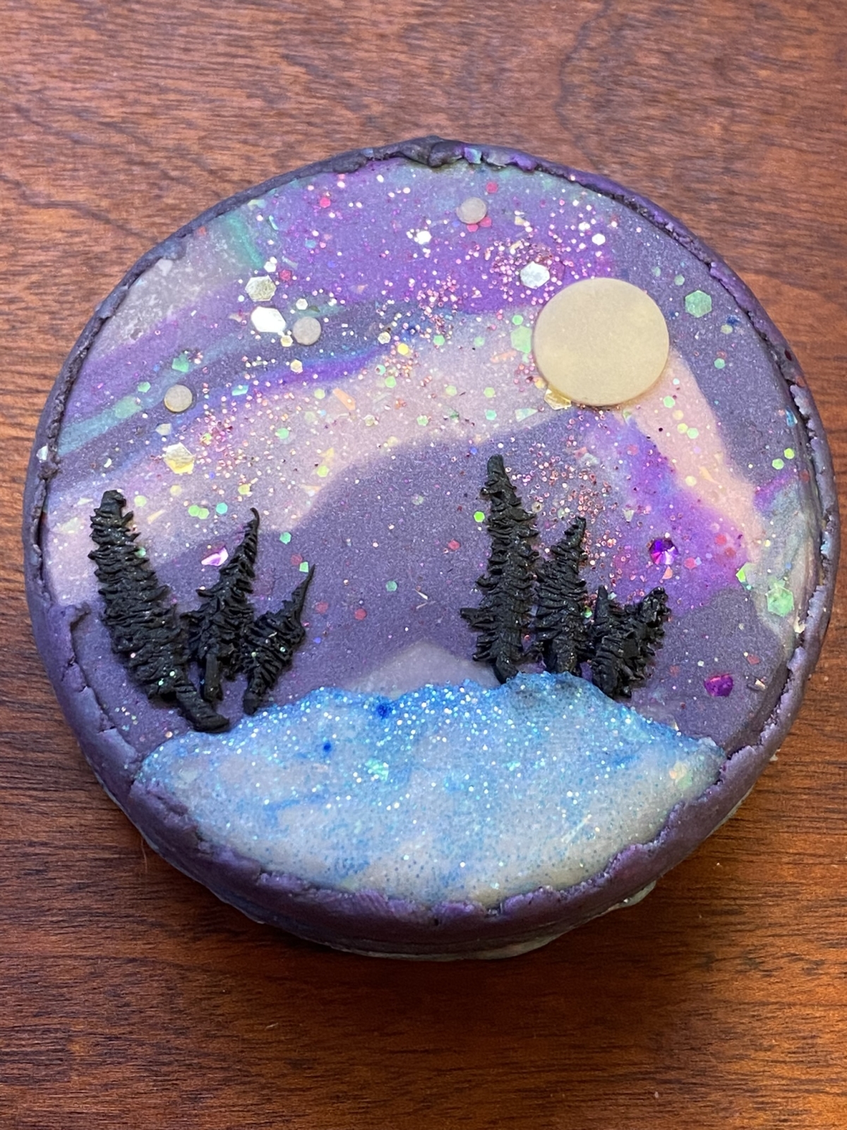 clay galaxy scene